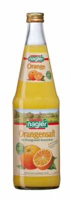 Nagler Orangensaft 100% 6x0,7 l Glas